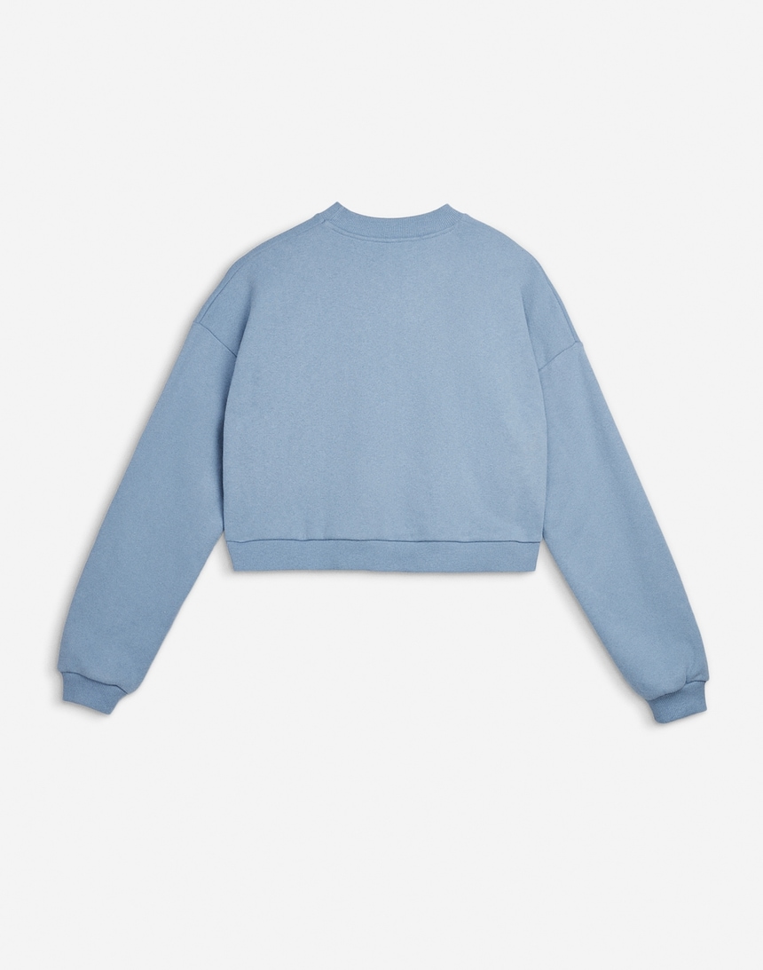 Blue 2024 cropped sweatshirt