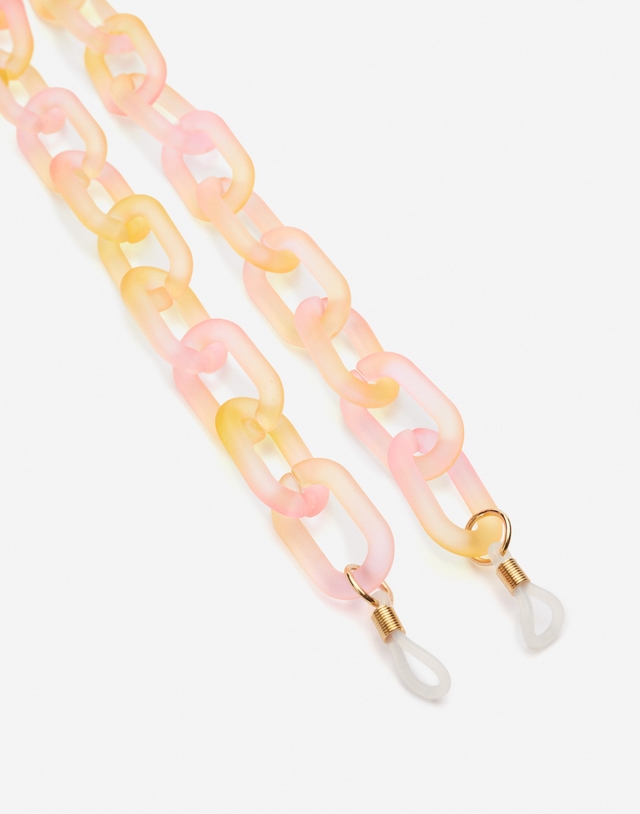 LINK BIG CHAIN - GRADIENT PINK TO YELLOW
