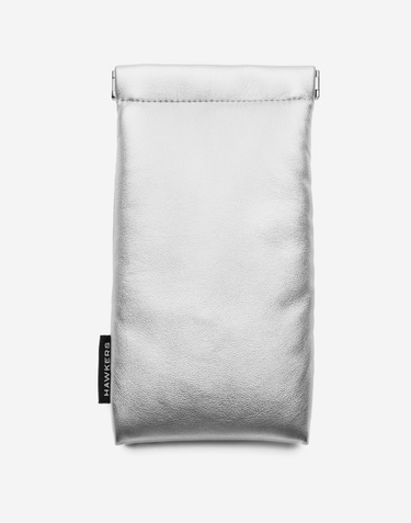 DOUBLE POUCH - SILVER CORAL