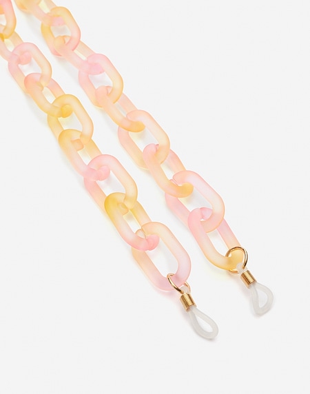 LINK BIG CHAIN - GRADIENT PINK TO YELLOW