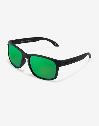 Hawkers BOLD MATTE BLACK - GREEN POLARIZED w375