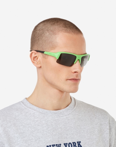 BKE Neon Shield Sunglasses - Men's Sunglasses & Glasses in Green | Buckle