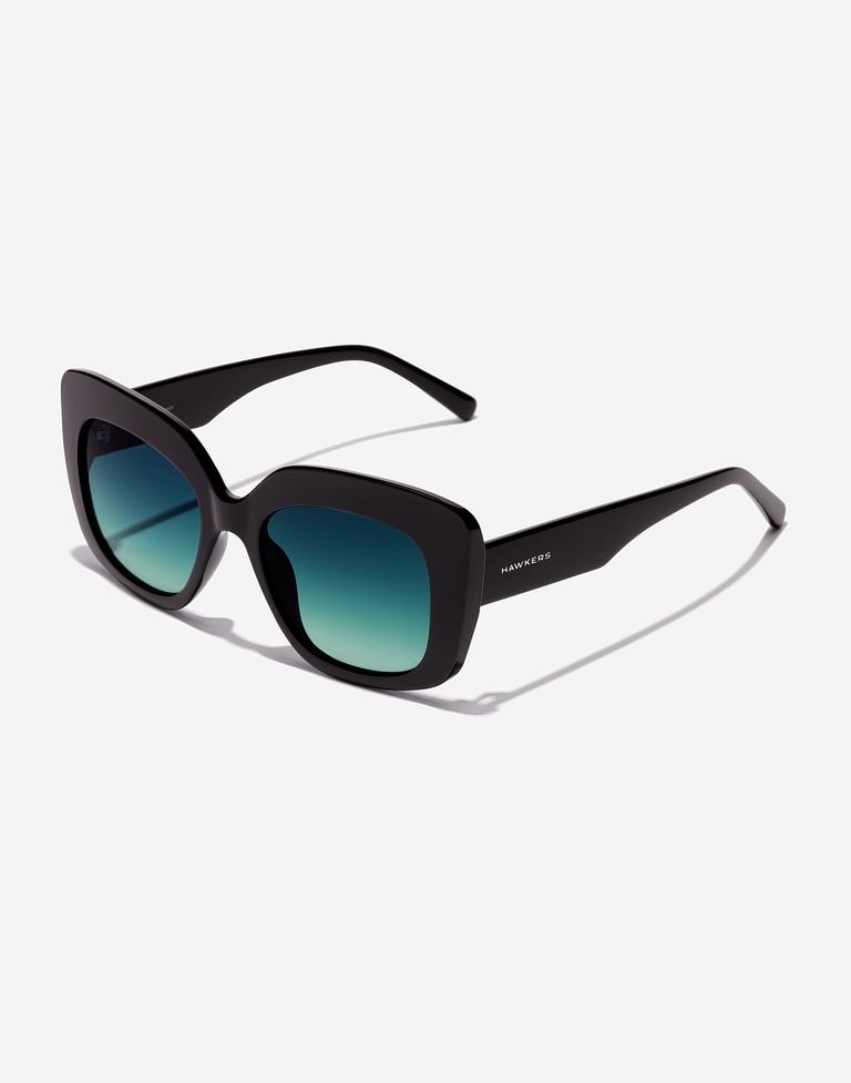 Sunglasses Hawkers TANGO - BLACK BLUE TO GREEN ECO